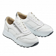 Кроссовки Dr. Spektor женские 26K4005-K белый/серебро.